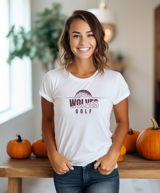 Wolves Maroon Logo Unisex T-Shirt