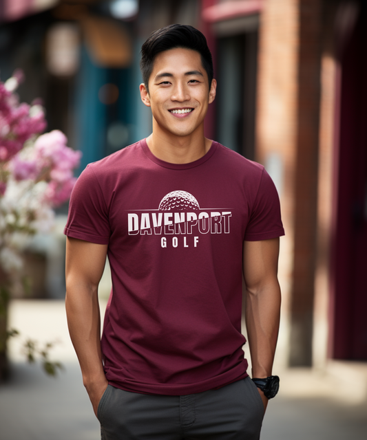 Davenport White Logo Unisex T-Shirt