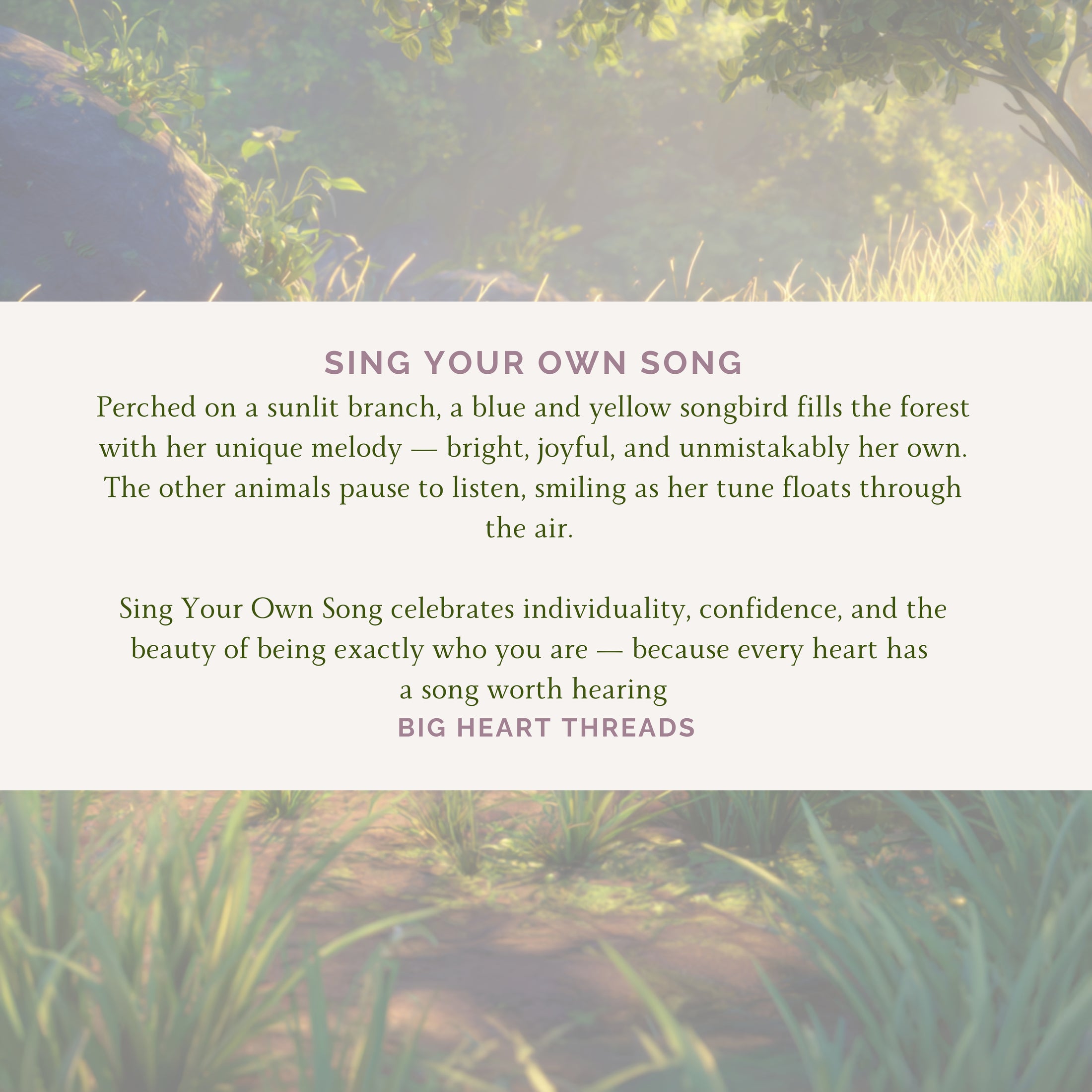 Sing Your Own Song - Instant Download