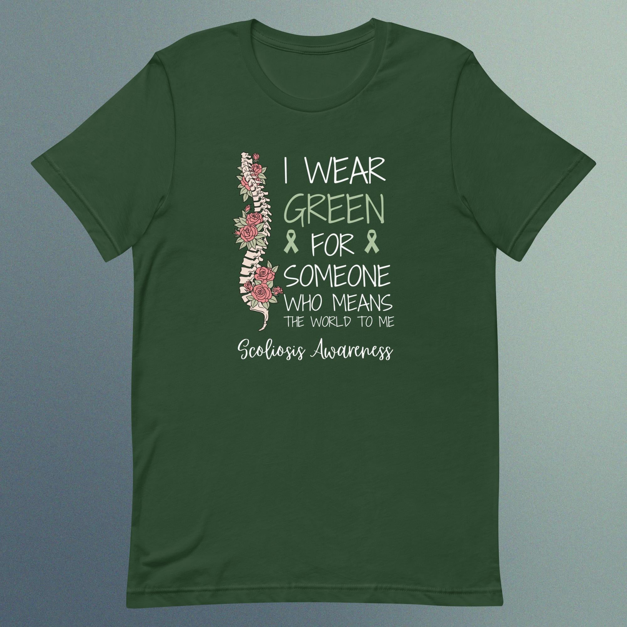 I Wear Green - Scoliosis Unisex T-Shirt