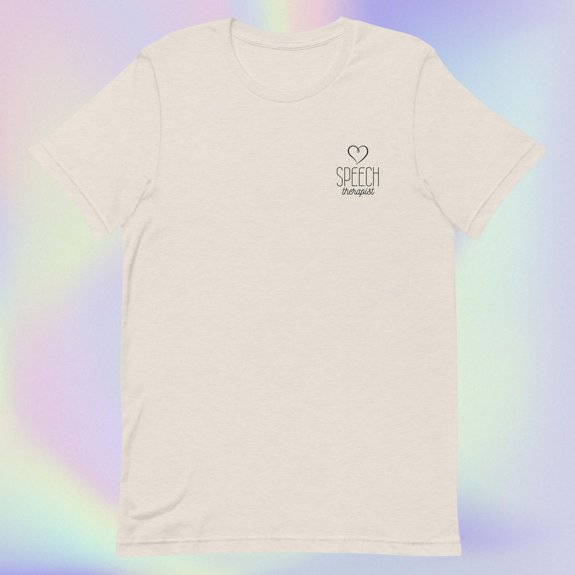 Speech Therapist - Minimalistic Unisex T-Shirt