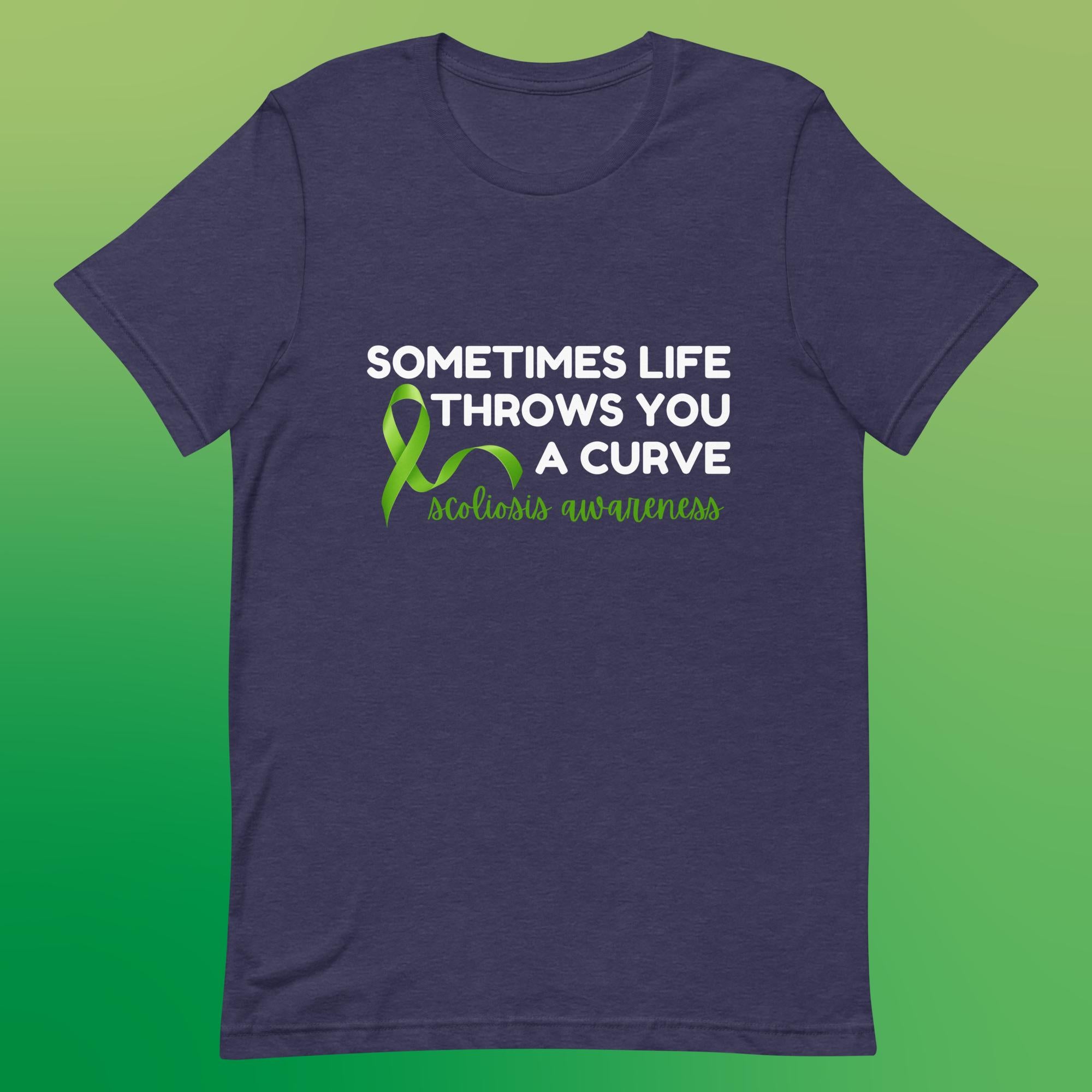 Life Throws You A Curve - Scoliosis Unisex T-Shirt